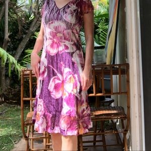 Komarov floral pink dress